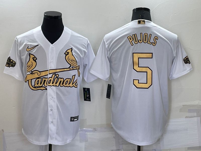 Men St.Louis Cardinals #5 Pujols White 2022 All Star Nike MLB Jersey